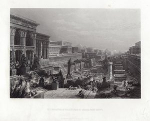 イスラエルの子供たちのエジプトからの出発 作： デビッド・ロバーツ